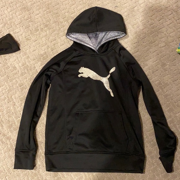 Black Puma hoodie - Picture 1 of 1